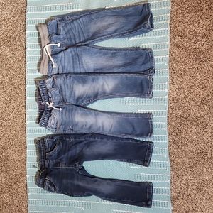 Cat & Jack 2T boys jeans bundle, no stains, skinny fit and straight